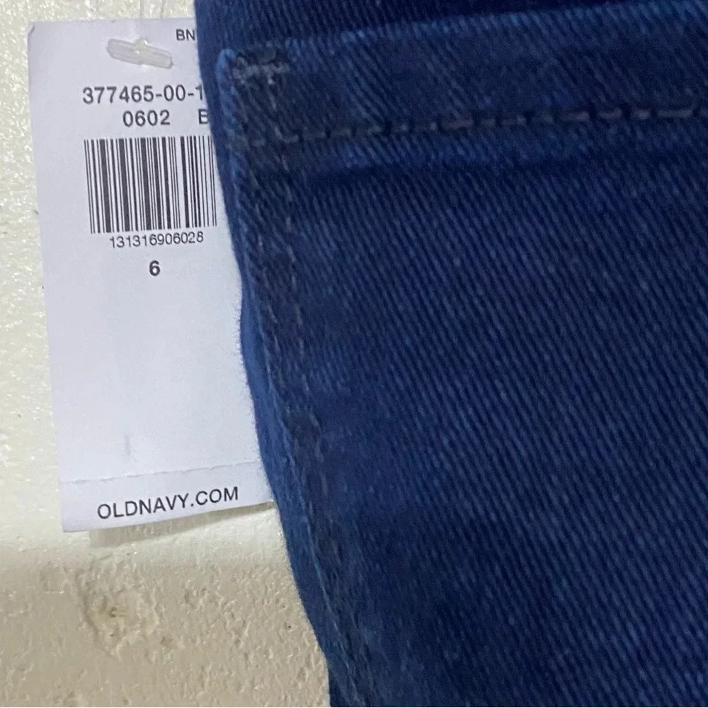 Old Navy Super Skinny Jeggings 6 Dark Blue Slimming Mid Rise Pull On‎ Denim NEW - Picture 4 of 5